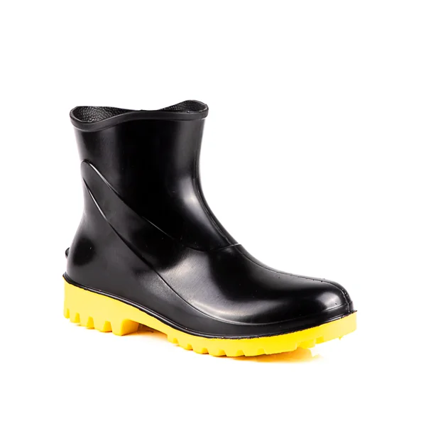 Bota PVC Cano Curto Solado Amarelo